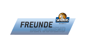 Freunde der Jugend schwarze Schrift transparenter Hintergrund